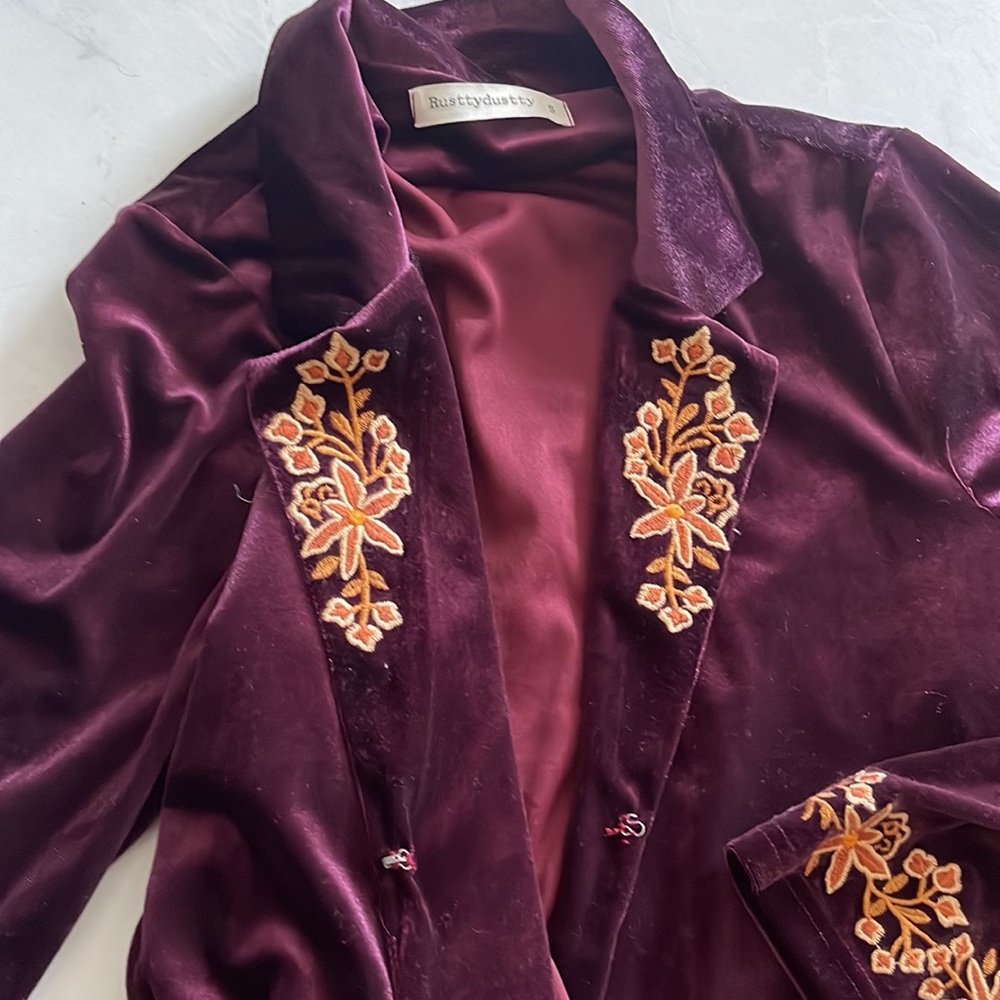 Fleetwood Mac Stevie nicks type satin blazer